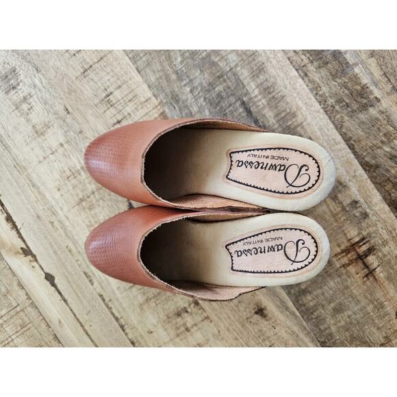 Daw Nessa Vintage Mule Heel Clogs Women's Size 5 Made in Italy Boho Classic - Picture 10 of 12